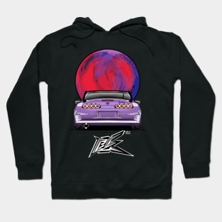 toyota supra a80 lowered purple Hoodie